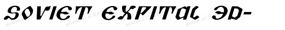 Soviet ExpItal 3D字体转换